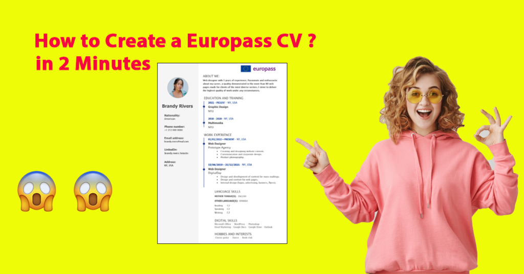 How to create a Europass CV